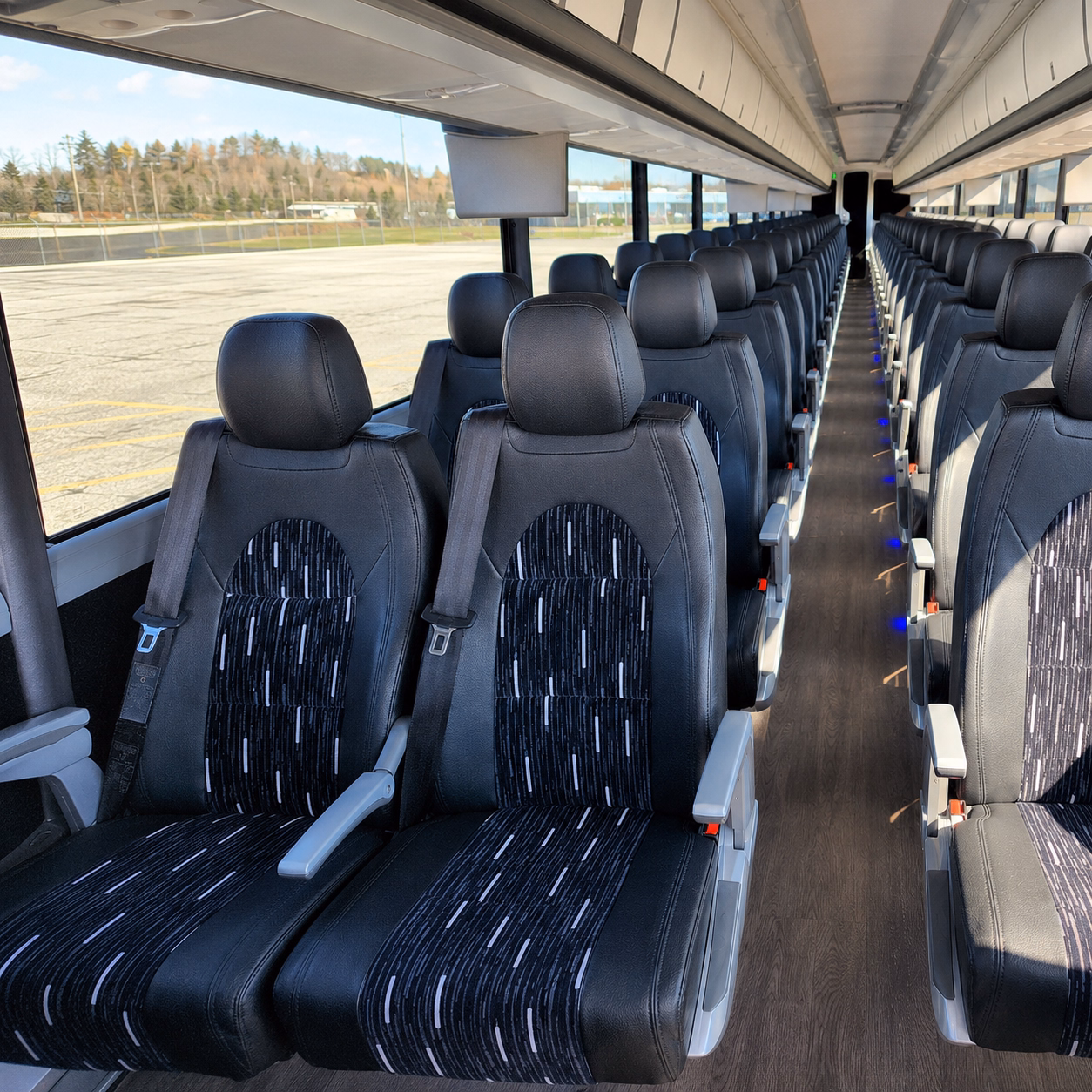 akron game day charter bus rentals for akron teams and fan groups