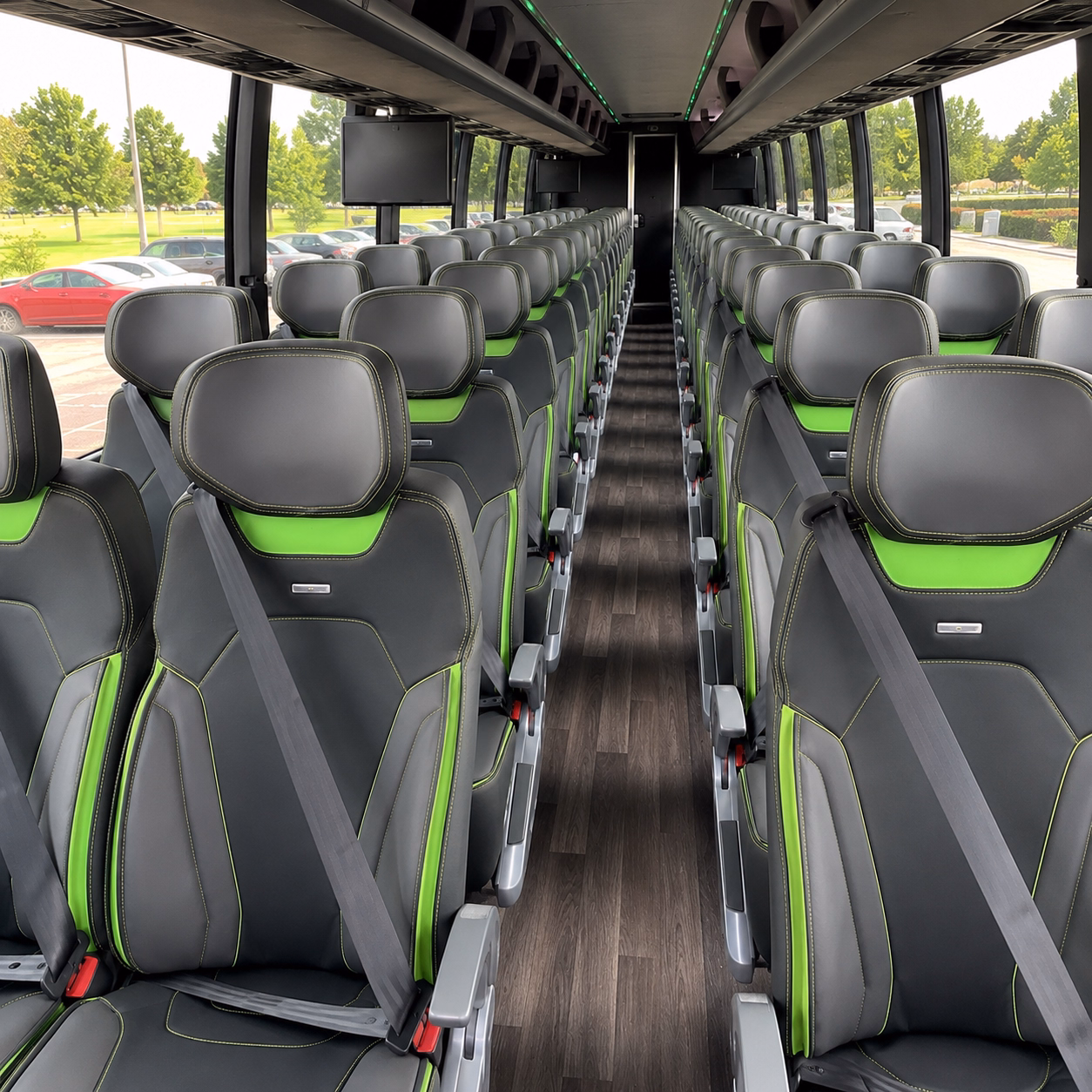 how distance and duration affect charter bus rates in huber heights ohio
