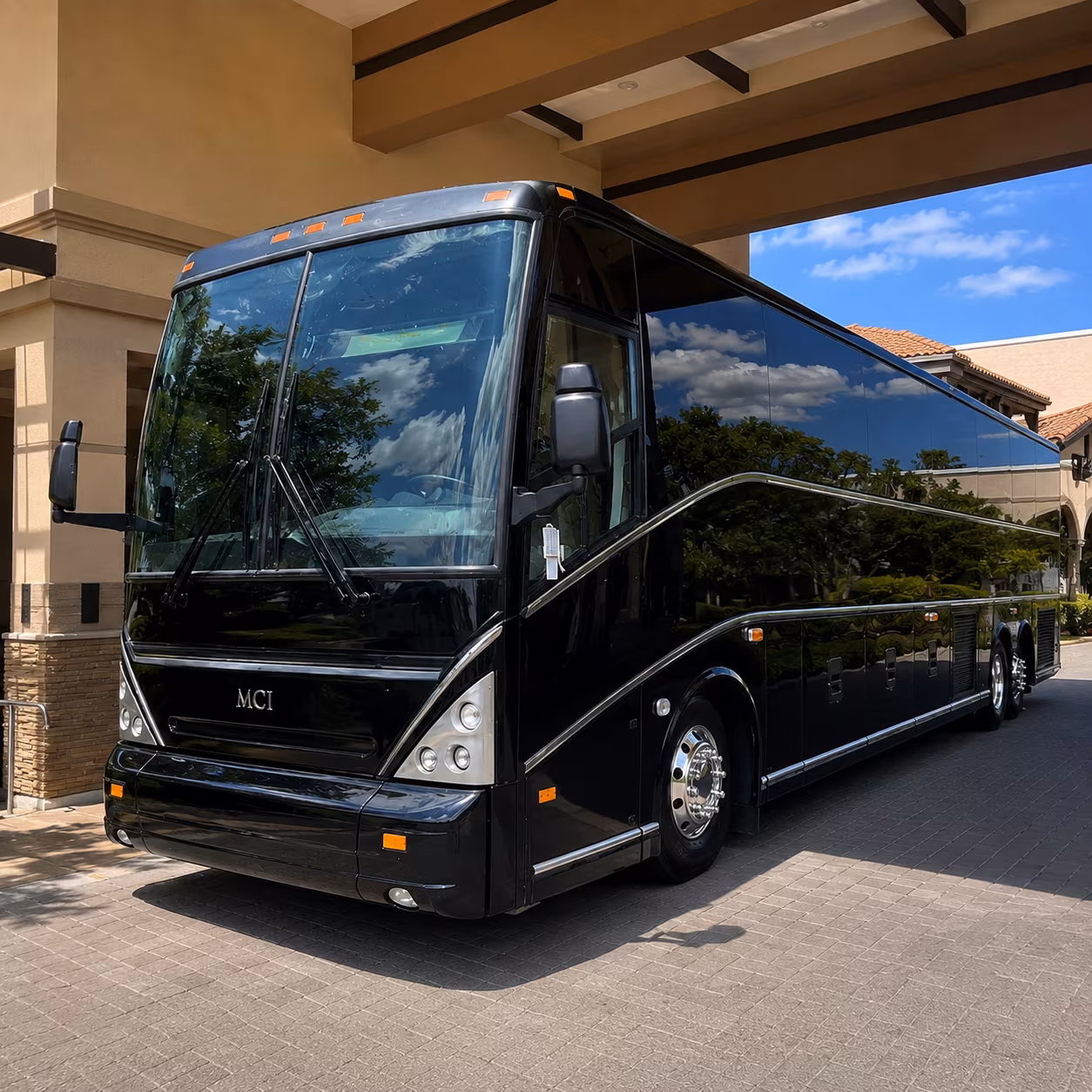 huber heights charter bus rental exterior