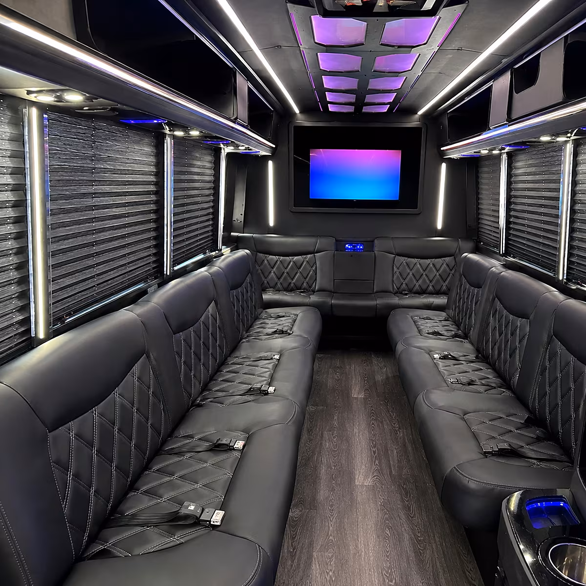 huber heights party bus rental interior