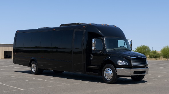Exterior of Charter Bus Company Huber Heights's 28 Passenger Mini bus in Huber Heights