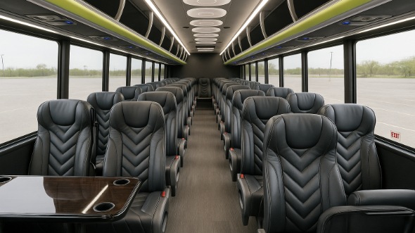 Interior of Charter Bus Company Huber Heights's 28 Passenger Mini bus in Huber Heights