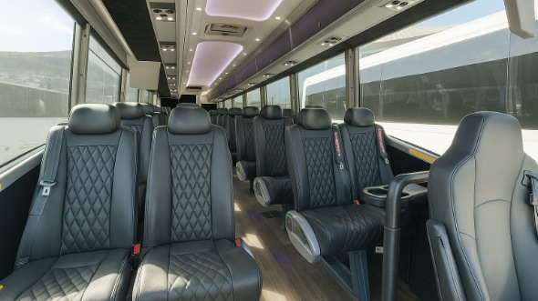 Interior of Charter Bus Company Huber Heights's 30 Passenger Minibus in Huber Heights