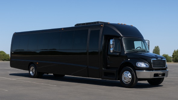 Exterior of Charter Bus Company Huber Heights's 35 Passenger Minibus in Huber Heights