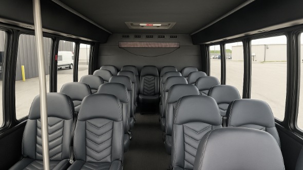 huber heights 15 passenger minibus inside