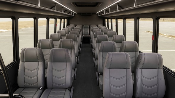 huber heights 18 passenger minibus inside