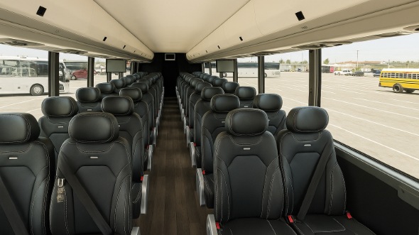 huber heights 28 passenger minibus inside