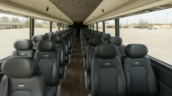 huber heights 30 passenger minibus inside