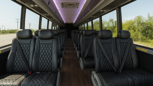 huber heights 35 passenger minibus inside