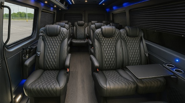 huber heights sprinter van with driver inside