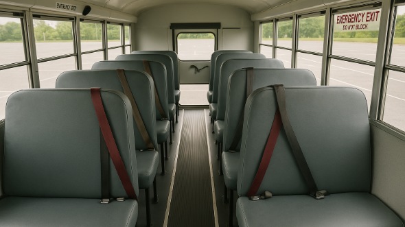 Interior of Charter Bus Company Huber Heights's School Bus in Huber Heights